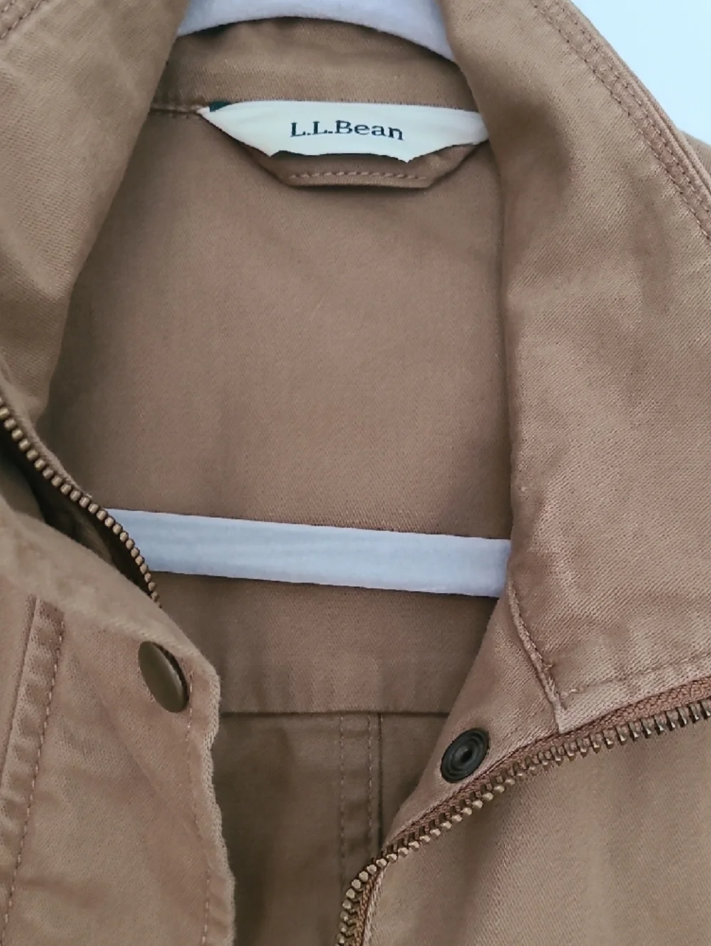 L.L. Bean Khaki Brown Utility Field Jacket - Picture 2 of 6